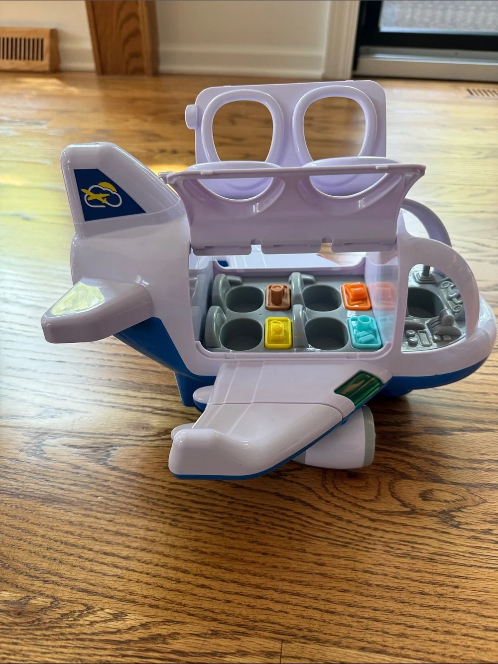 PlayGo Airplane Toy with Lights & Sounds, Openable Doors & Luggage